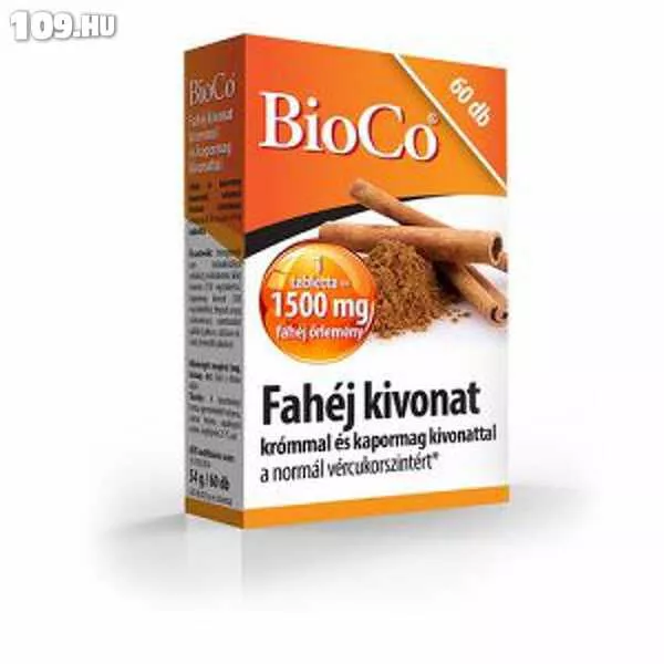Bioco tabletta fahéj + króm + kapor